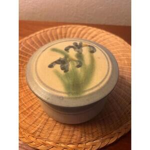 Vintage Butter Bell French Butter Keeper Stoneware Pottery Signed Hand Made